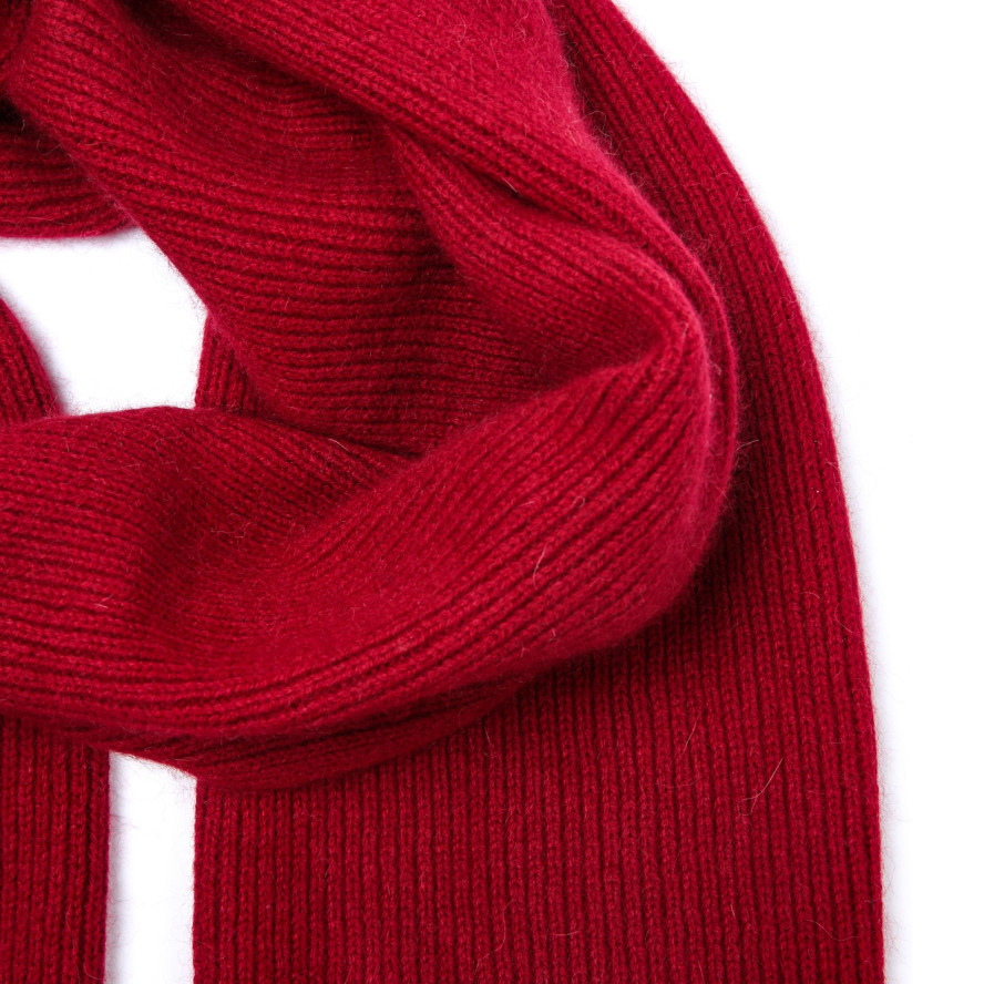 Шарф жіночий однотонний ангора бордовий HENRY 947-864, фото 2