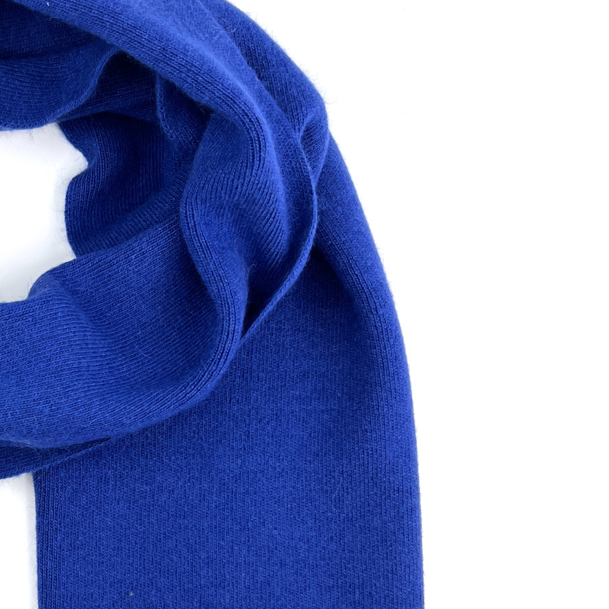 Шарф жіночий однотонний вовна синій FELIX 052-086, фото 2