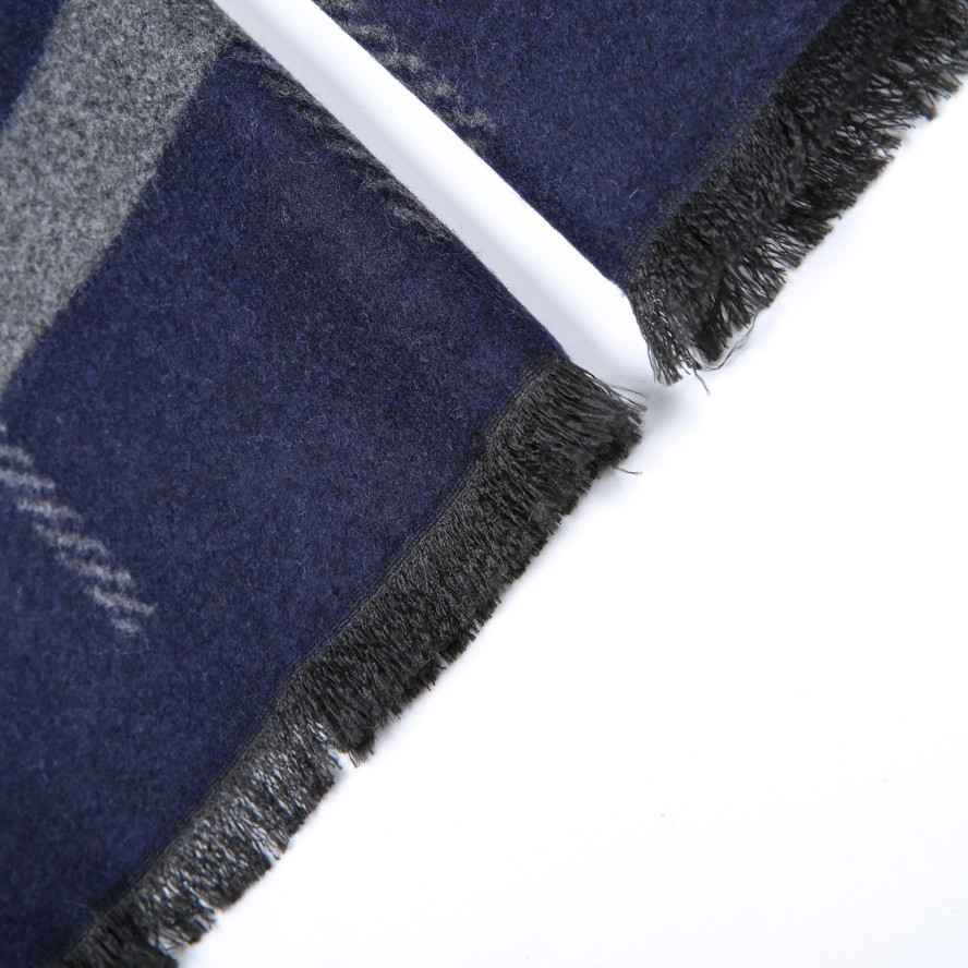 Шарф чоловічий клітинка + смужка кашемір JIM 255-142, фото 2