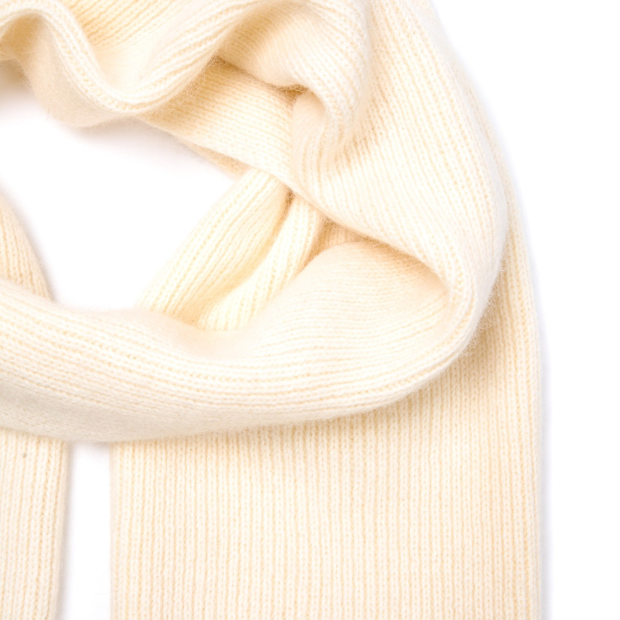 Шарф жіночий однотонний ангора бежевий HENRY 261-259, фото 2