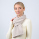 Шарф жіночий однотонний ангора бежевий HENRY 266-933, фото 3