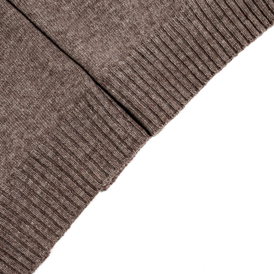 Шарф жіночий однотонний вовна коричневий АЛІСІ 554-665, фото 2