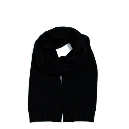 Шарф жіночий однотонний вовна чорний АЛІСІ 554-801 Шарф жіночий однотонний вовна чорний АЛІСІ 554-801