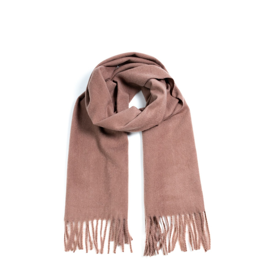 Шарф жіночий однотонний кашемір коричневий ЛЕОН 554-771, фото 1