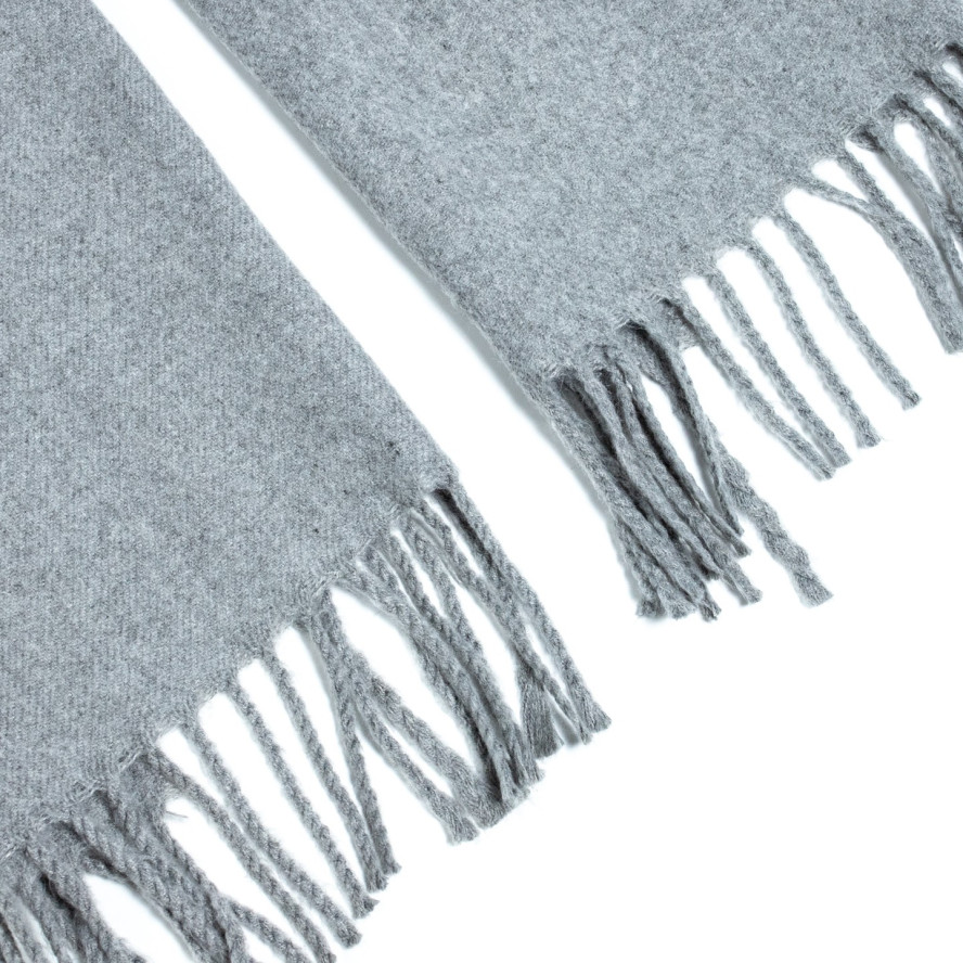 Шарф жіночий однотонний кашемір сірий ЛЕОН 554-788, фото 2