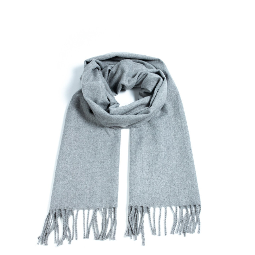 Шарф жіночий однотонний кашемір сірий ЛЕОН 554-788, фото 1