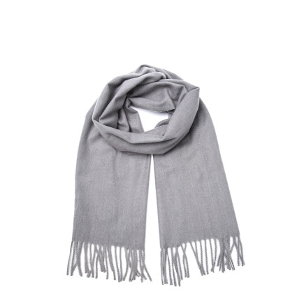 Шарф жіночий однотонний кашемір сірий ЛЕОН 554-795 Шарф жіночий однотонний кашемір сірий ЛЕОН 554-795