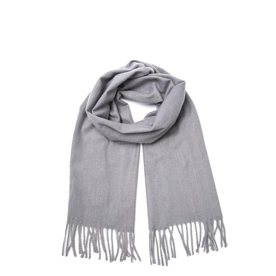 Шарф жіночий однотонний кашемір сірий ЛЕОН 554-795, фото 1