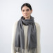 Шарф жіночий однотонний кашемір сірий ЛЕОН 554-795, фото 3