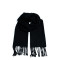 Шарф жіночий однотонний кашемір чорний ЛЕОН 554-801