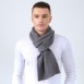 Шарф чоловічий однотонний вовна сірий ТЕОДОР 581-609, фото 3
