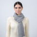 Шарф жіночий однотонний вовна сірий ТЕОДОР 581-623, фото 3
