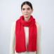 Шарф жіночий однотонний вовна червоний ТЕОДОР 581-647, фото 3