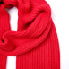 Шарф жіночий однотонний вовна червоний ТЕОДОР 581-647, фото 2