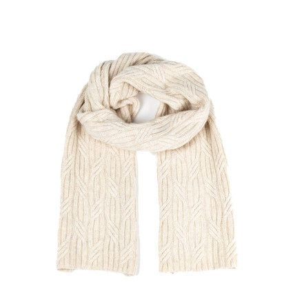 Шарф жіночий однотонний вовна бежевий AMALA 593-312 Шарф жіночий однотонний вовна бежевий AMALA 593-312