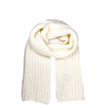 Шарф женский однотонный ангора молочный БЕРНА 597-723 Шарф женский однотонный ангора молочный БЕРНА 597-723