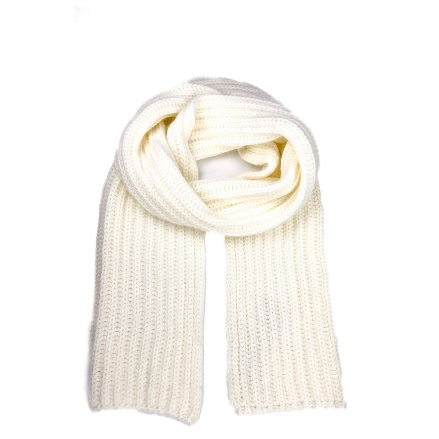 Шарф жіночий однотонний ангора молочний БЕРНА 597-723, фото 1
