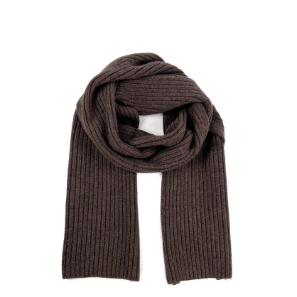 Шарф жіночий однотонний вовна коричневий ТЕОДОР 626-119