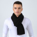 Шарф мужской однотонный шерсть черный ТЕОДОР 626-133, фото 3