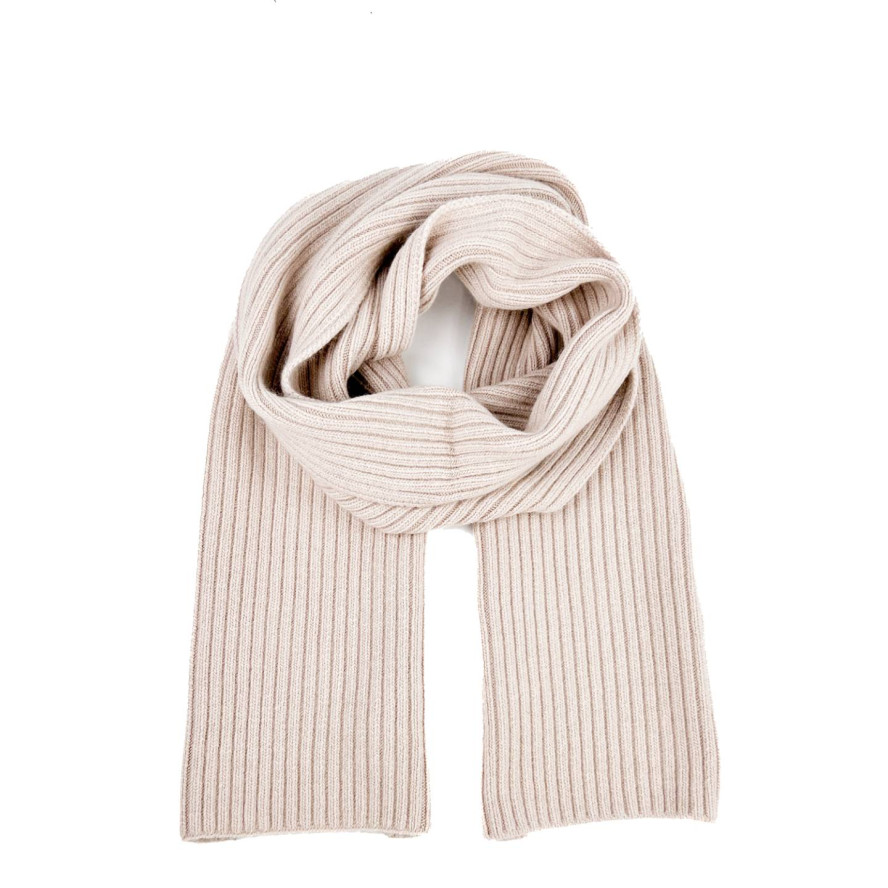 Шарф жіночий однотонний вовна бежевий ТЕОДОР 626-157, фото 1