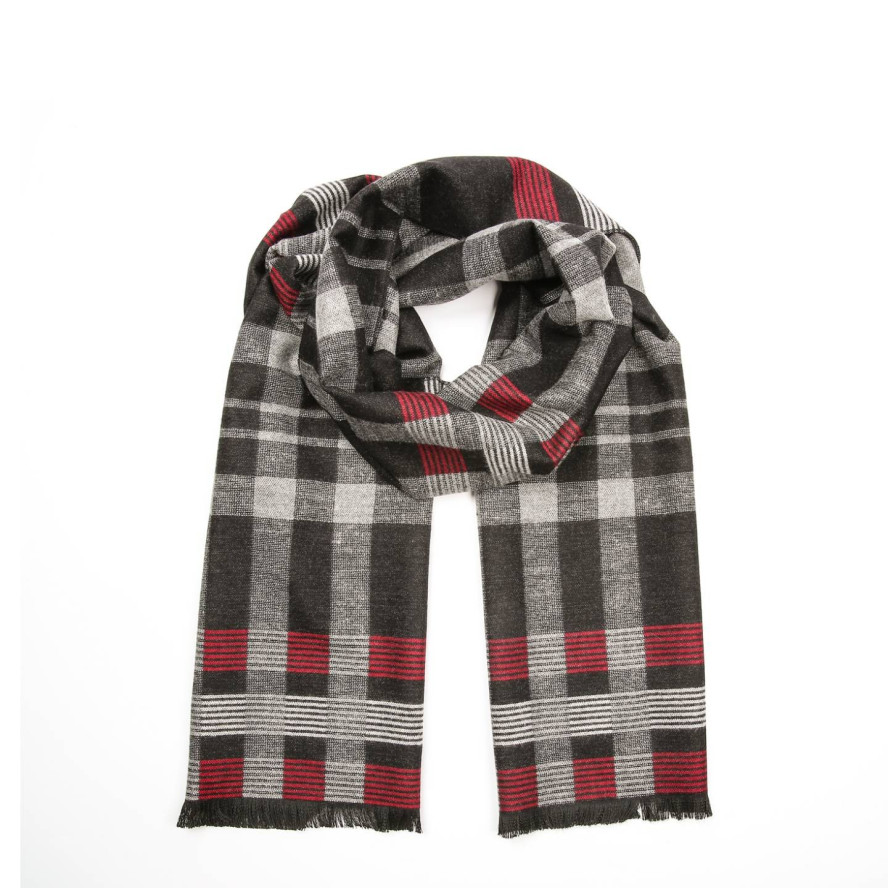 Шарф чоловічий клітинка кашемір FORD 728-134, фото 1