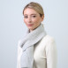 Шарф жіночий однотонний вовна сірий ТЕОДОР 843-530, фото 3