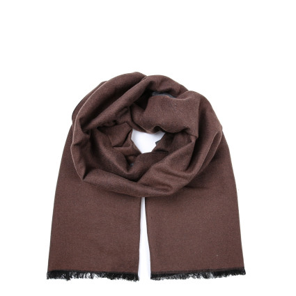 Шарф чоловічий двосторонній кашемір коричневий DENIS 883-123 Шарф чоловічий двосторонній кашемір коричневий DENIS 883-123