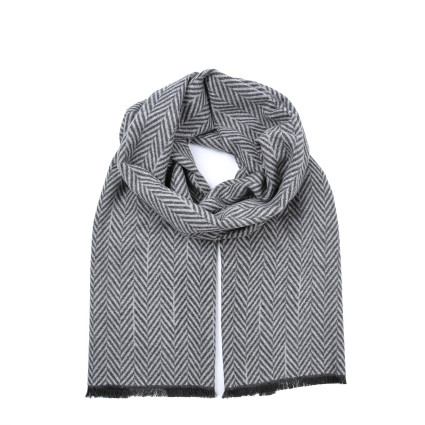 Шарф чоловічий ялинка кашемір сірий ФЕРБ 883-130 Шарф чоловічий ялинка кашемір сірий ФЕРБ 883-130