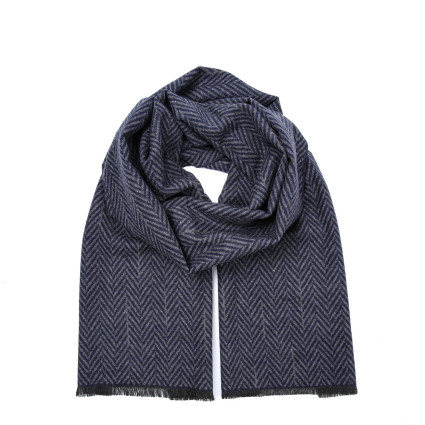 Шарф чоловічий ялинка кашемір синій ФЕРБ 883-147 Шарф чоловічий ялинка кашемір синій ФЕРБ 883-147