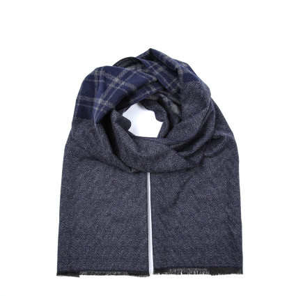 Шарф чоловічий клітинка + ялинка кашемір ОЛІВЕР 883-208 Шарф чоловічий клітинка + ялинка кашемір ОЛІВЕР 883-208