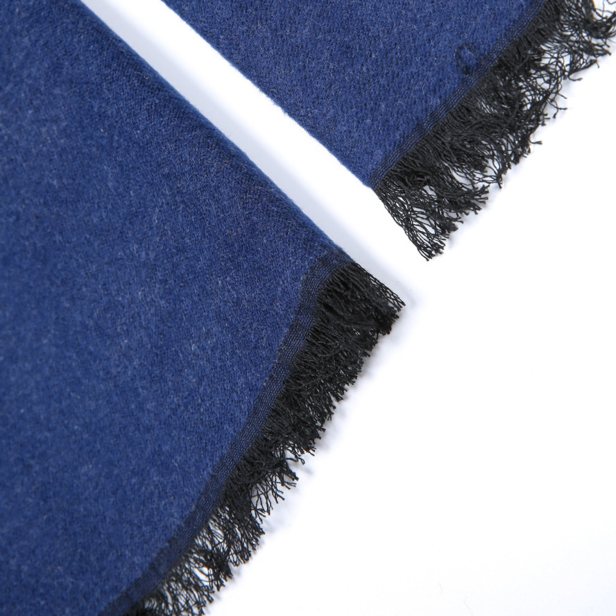 Шарф мужской двусторонний кашемир сине-серый DENIS 883-246, фото 2