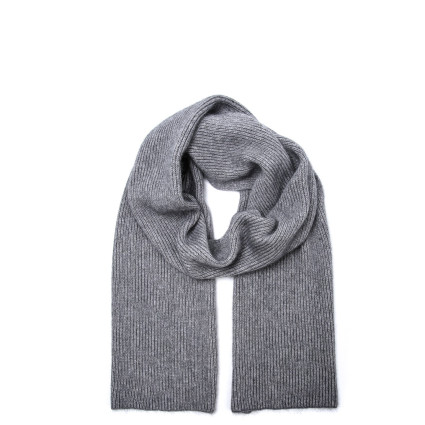 Шарф жіночий однотонний віскоза з ангорою сірий ФЛОРАН 937-093