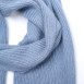 Шарф жіночий однотонний віскоза з ангорою блакитний ФЛОРАН 937-079, фото 2