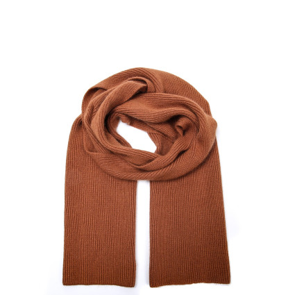 Шарф женский однотонный вискоза с ангорой коричневый ФЛОРАН 953-703