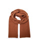 Шарф жіночий однотонний віскоза з ангорою коричневий ФЛОРАН 953-703, фото 1