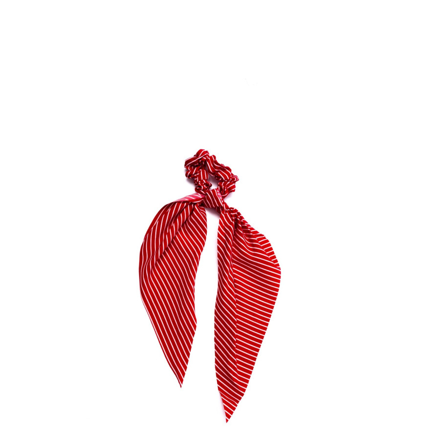 Резинка-хустка для волосся Твіллі поліестер червона LORA 399-649, фото 1