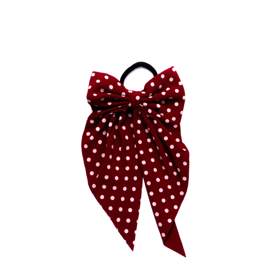 Резинка-платок для волос Твилли полиэстер бордовая АРИН 385-405, фото 1