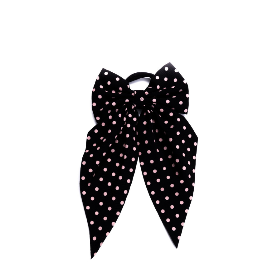 Резинка-хустка для волосся Твіллі поліестер чорна АРІН 385-436, фото 1