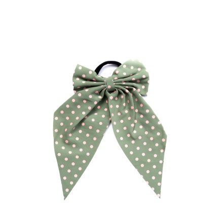 Резинка-платок для волос Твилли полиэстер зеленая АРИН 385-443