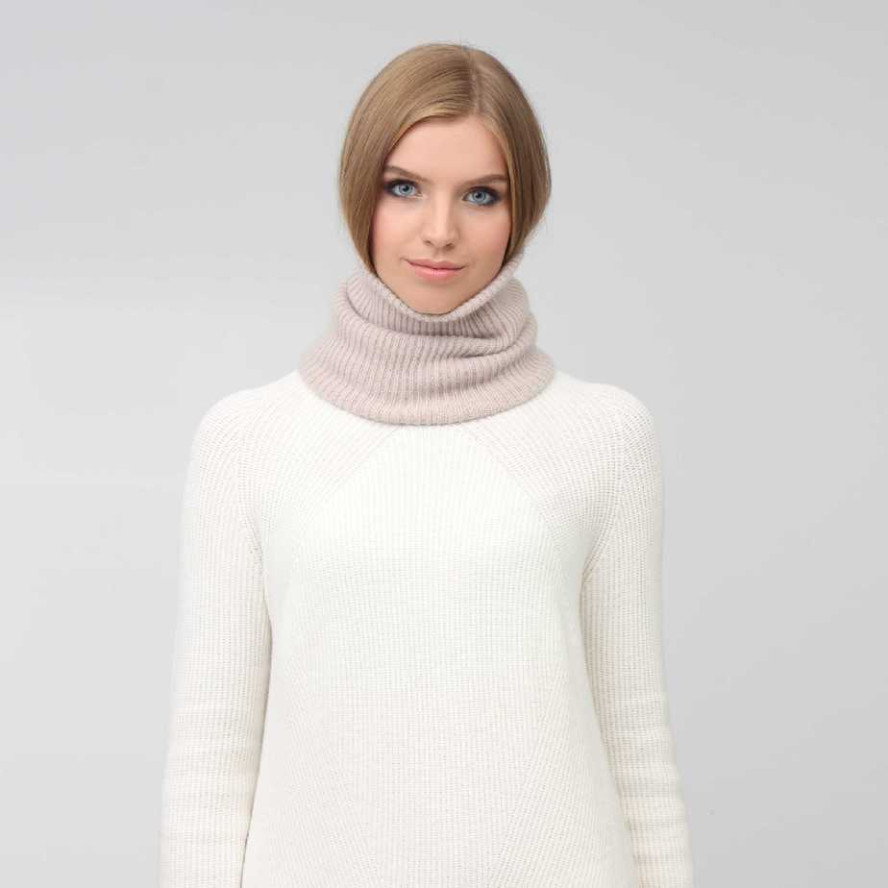 Баф жіночий ангора бежевий ELIZABETH 023-872, фото 2