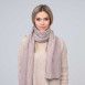 Шарф женский однотонный шерсть бежевый AMALA 309-281, фото 4