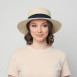 Капелюх канотьє жіночий папір бежевий ALIZ 375-872, фото 5