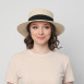 Капелюх канотьє жіночий папір бежевий ALIZ 469-397, фото 5