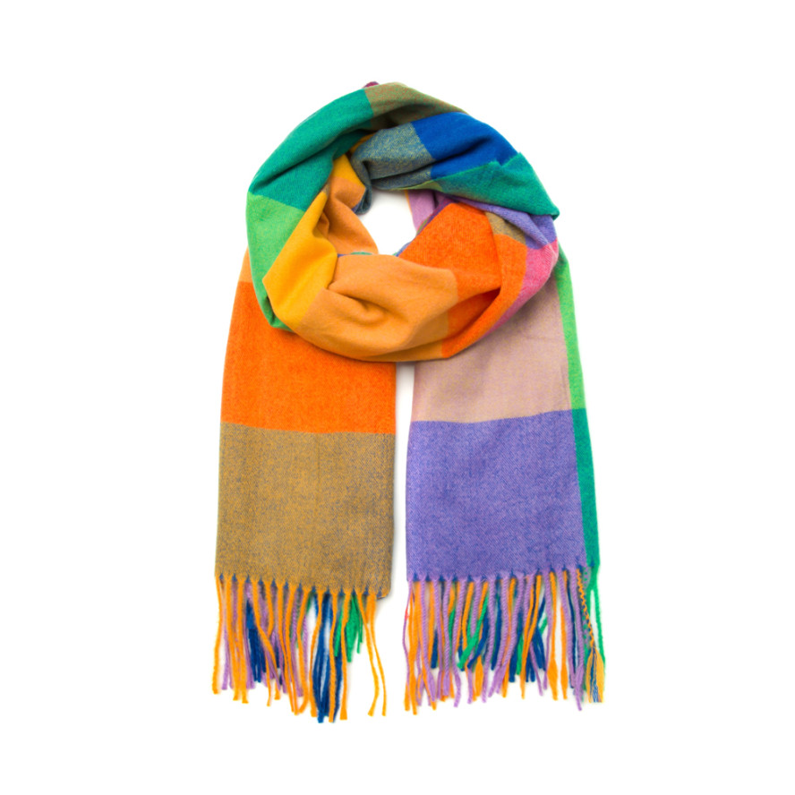 Палантин чоловічий клітка вовна JACKSON 637-482, фото 1