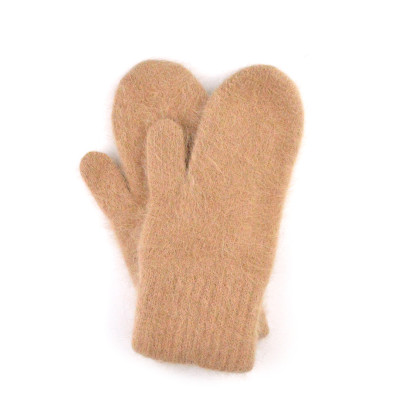 Варежки женские ангора бежевые FIONA 659-521 Варежки женские ангора бежевые FIONA 659-521