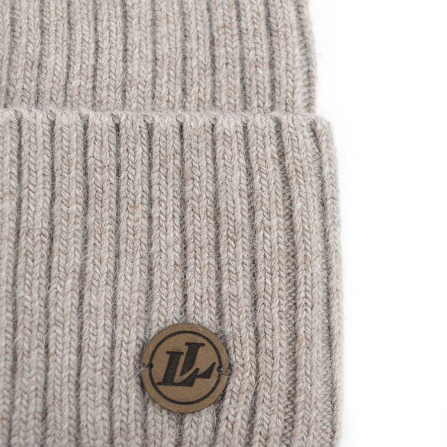 Шапка біні чоловіча вовна бежева FREDERICK 699-817, фото 2