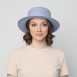 Капелюх канотьє жіночий папір блакитний VIVIAN 817-822, фото 5