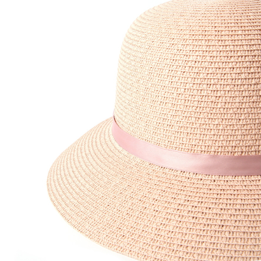 Капелюх із середніми полями жіночий папір рожевий GABRIEL 818-003, фото 3