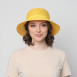Капелюх із середніми полями жіночий папір жовтий GABRIEL 818-010, фото 5