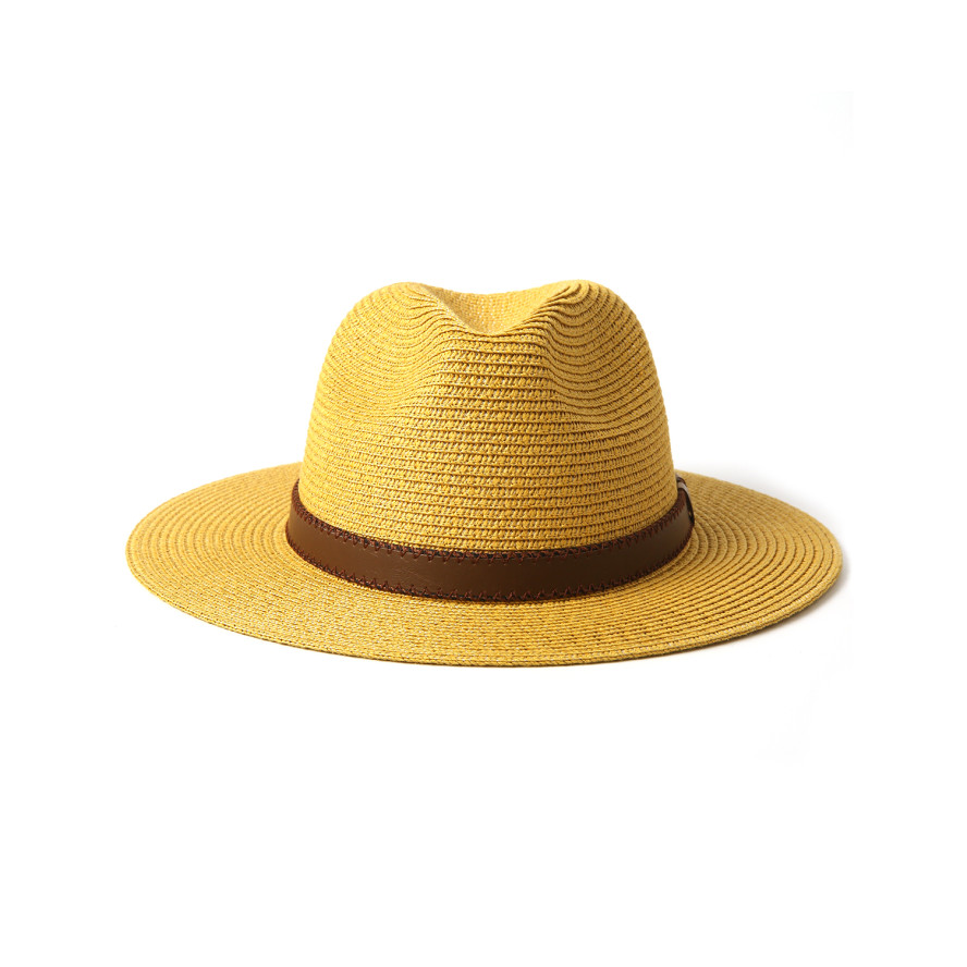 Шляпа федора мужская бумага желтая BAY 843-890, фото 2
